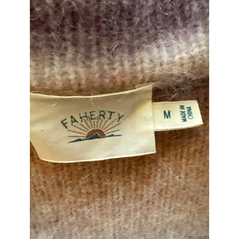 Faherty Button-Front Alpaca Wool Nylon Blend Card… - image 3